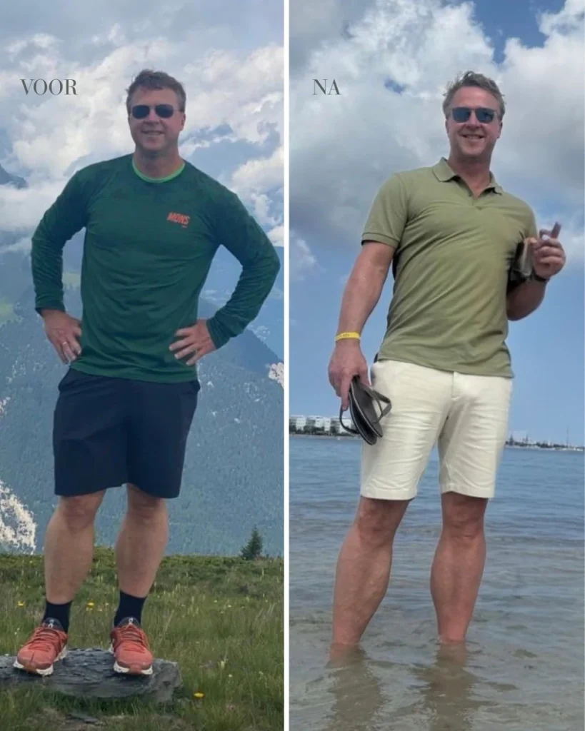 Before en after persoonlijk kleur- en stijladvies voor mannen